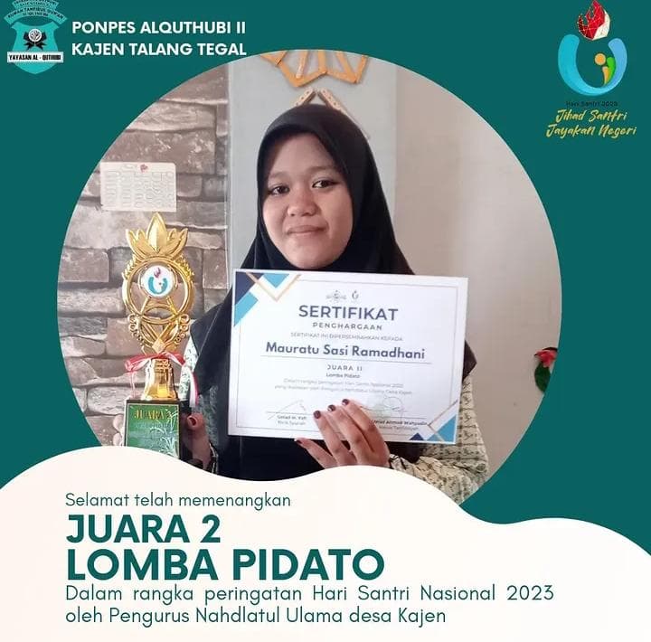Sertifikat Juara 2 Pidato